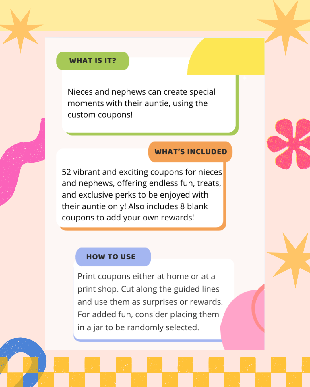 Auntivities: 52 Kids Digital Coupons