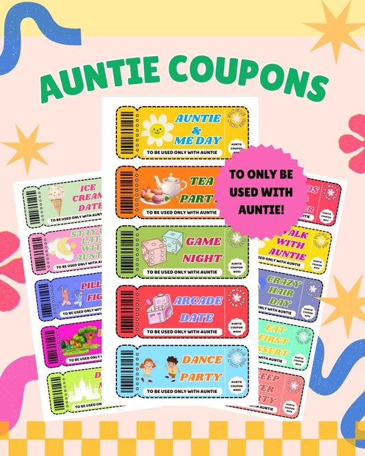 Auntivities: 52 Kids Digital Coupons