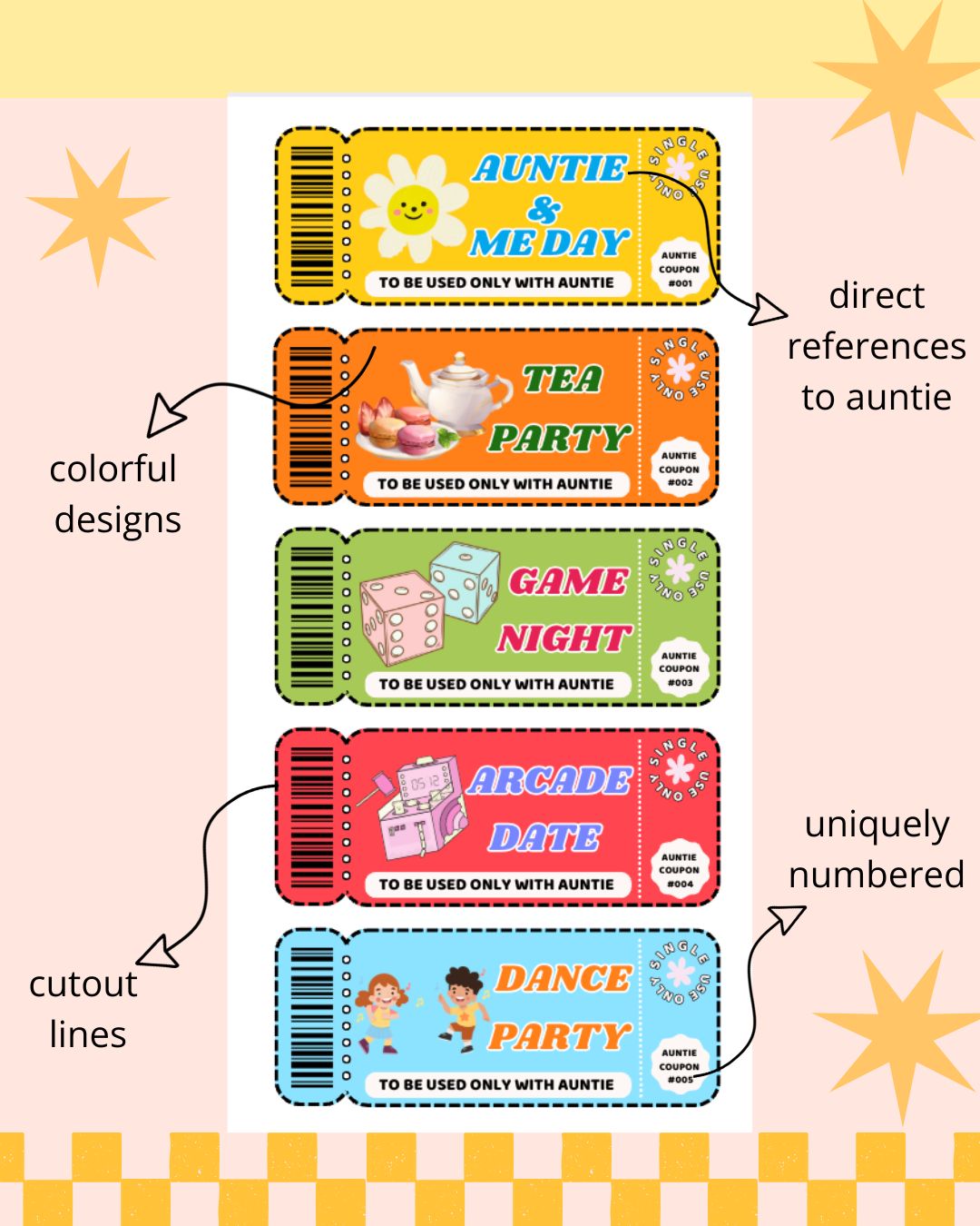Auntivities: 52 Kids Digital Coupons